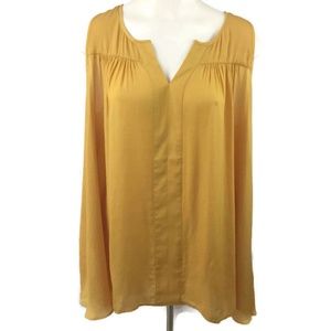 Yellow Sleeveless Hi Low Sleeveless Blouse
